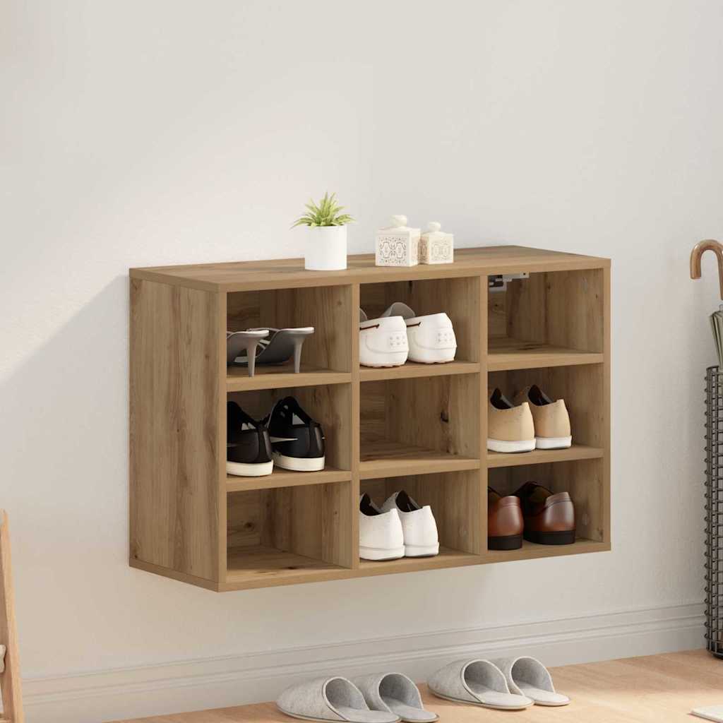 Sko skab 77,5 x 30 x 51 cm Konstrueret træ Artisan-eg