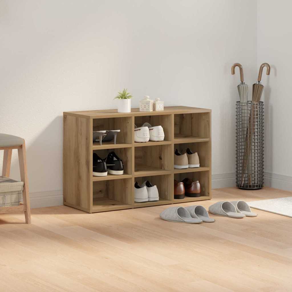 Sko skab 77,5 x 30 x 51 cm Konstrueret træ Artisan-eg