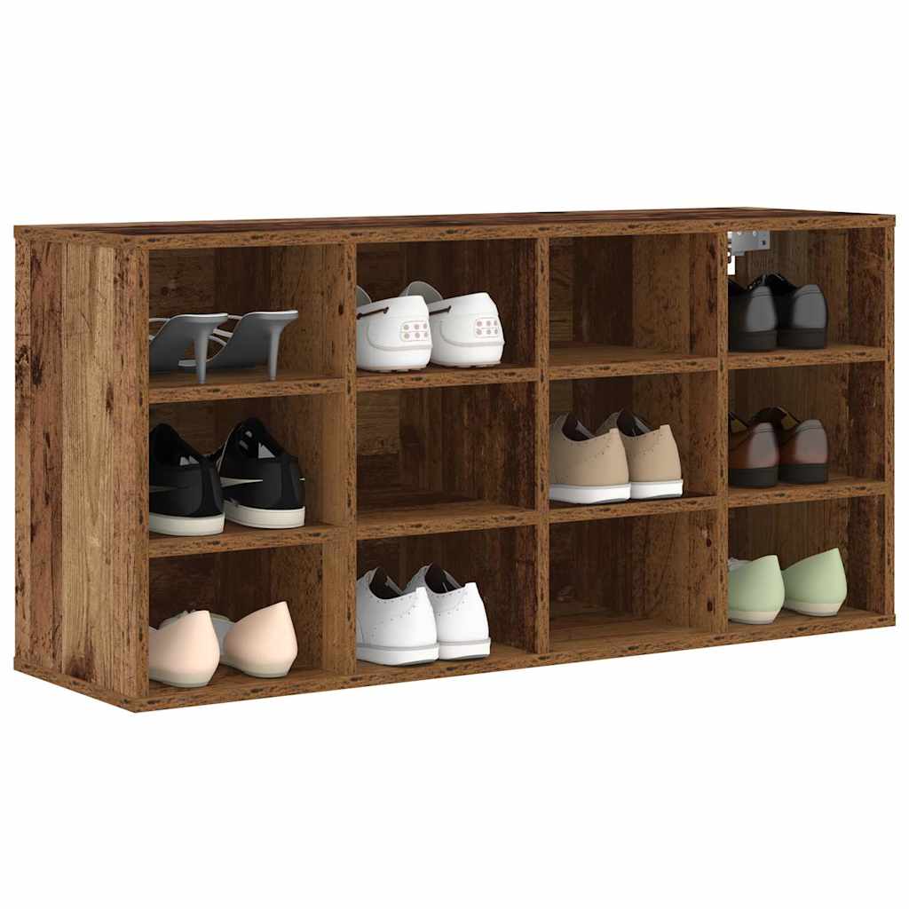 Sko skab 103 x 30 x 51 cm Konstrueret træ Gammelt træ