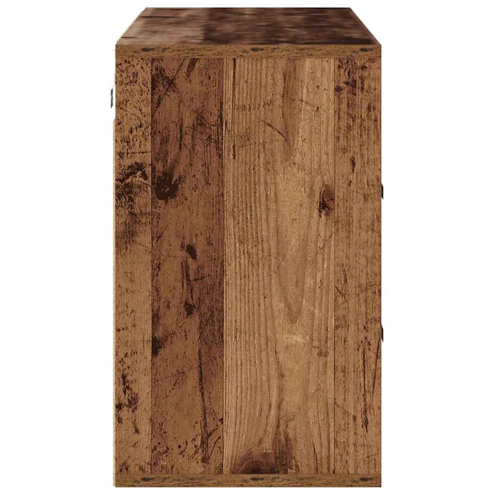 Sko skab 103 x 30 x 51 cm Konstrueret træ Gammelt træ