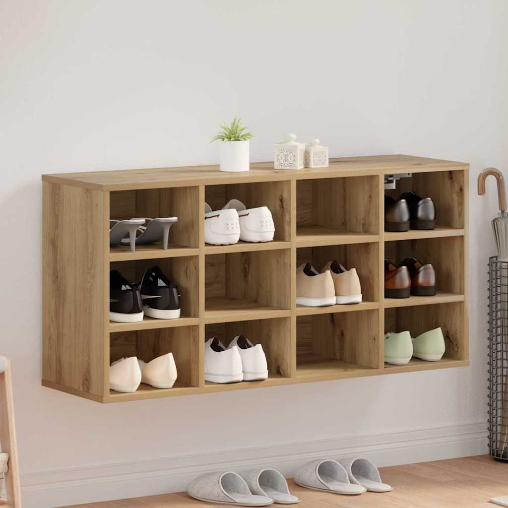 Sko skab 103 x 30 x 51 cm Konstrueret træ Artisan-eg