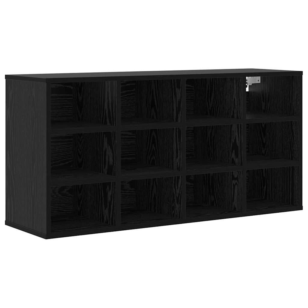 Sko skab 103 x 30 x 51 cm Konstrueret træ Sort eg