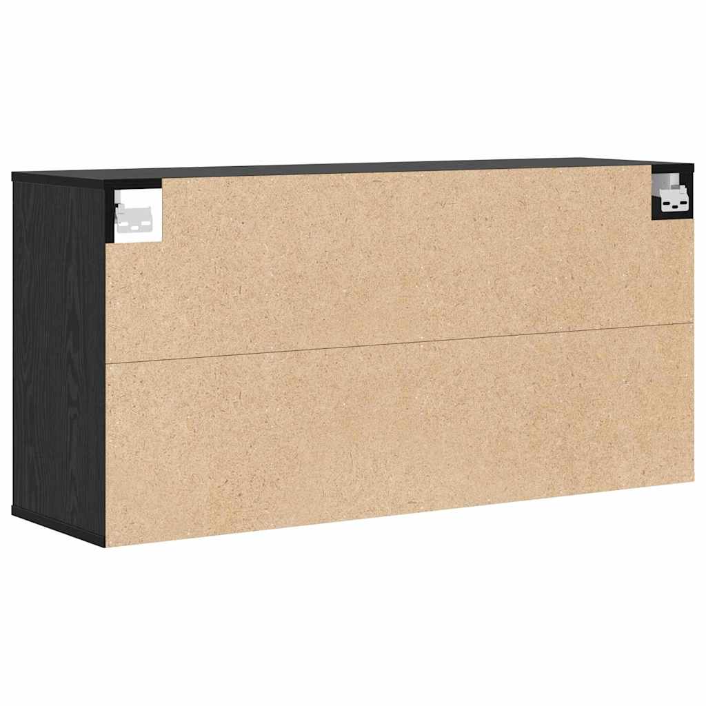 Sko skab 103 x 30 x 51 cm Konstrueret træ Sort eg