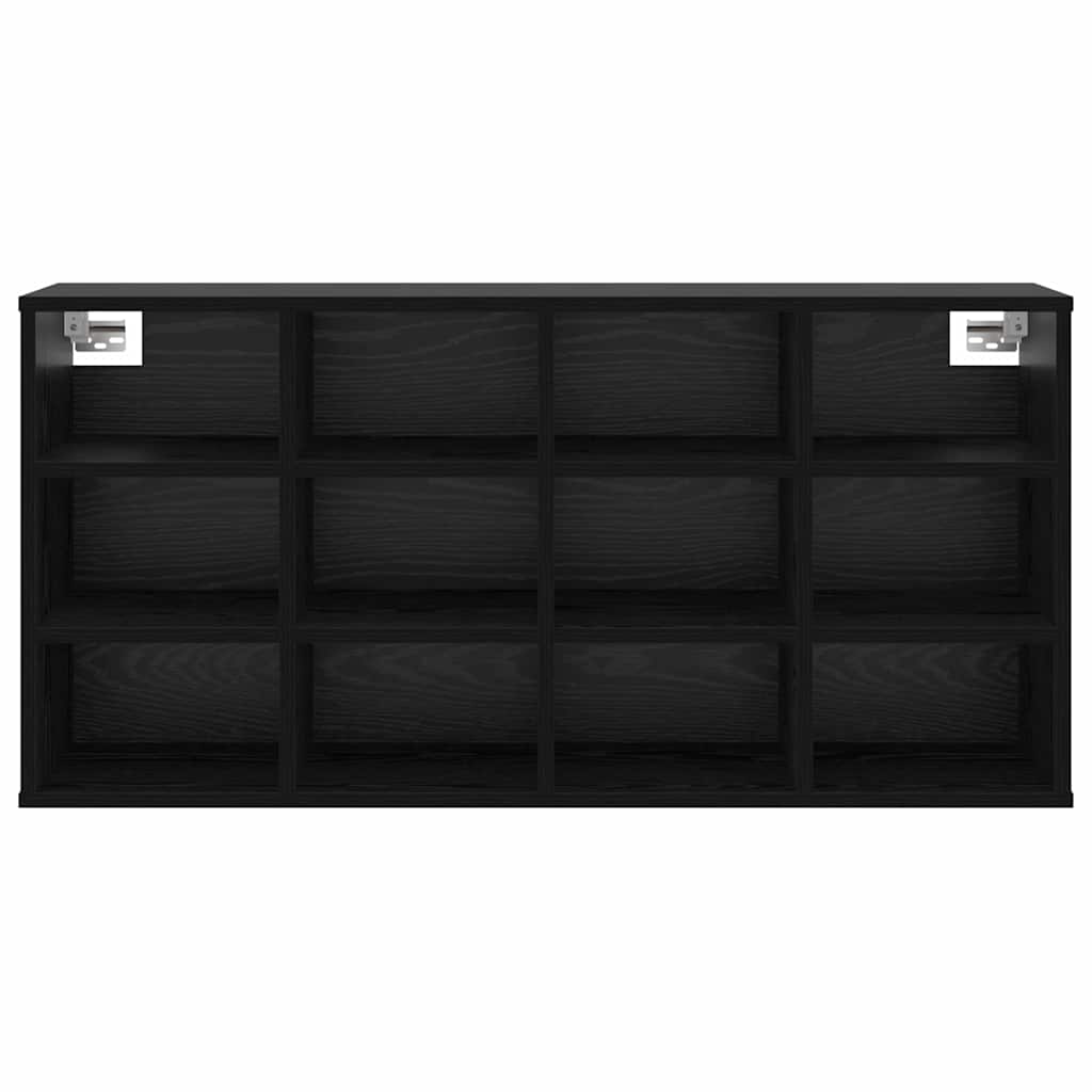 Sko skab 103 x 30 x 51 cm Konstrueret træ Sort eg
