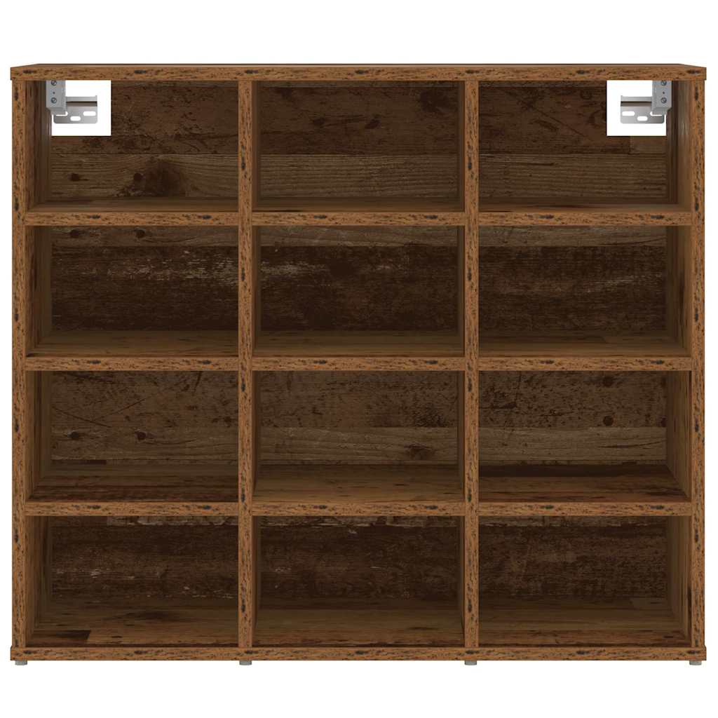 Sko skab 77,5 x 30 x 67 cm Konstrueret træ Gammelt træ