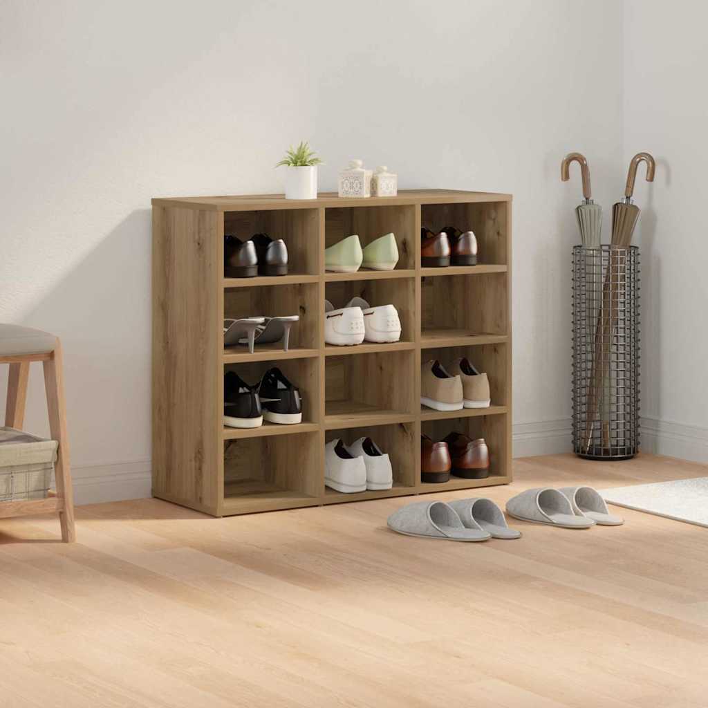 Sko skab 77,5 x 30 x 67 cm Konstrueret træ Artisan-eg