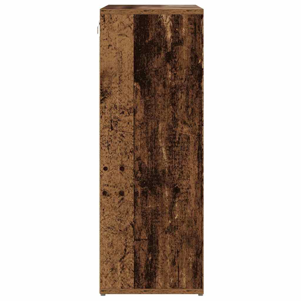 Sko skab 77,5 x 30 x 83,5 cm Konstrueret træ Gammelt træ