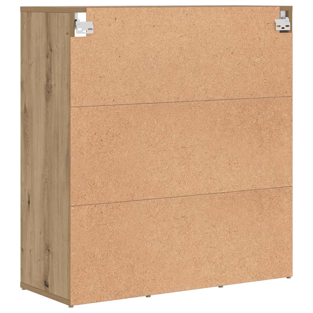 Sko skab 77,5 x 30 x 83,5 cm Konstrueret træ Artisan-eg