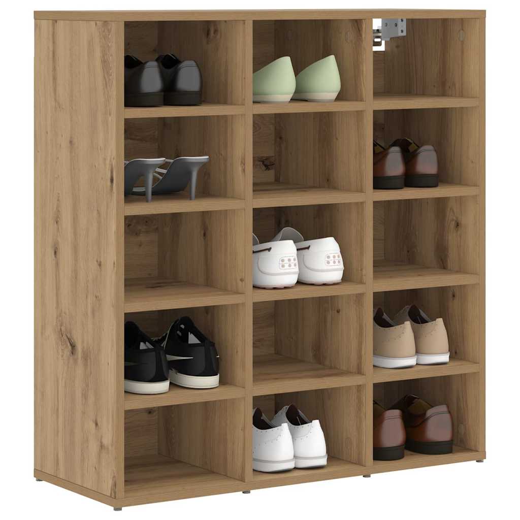 Sko skab 77,5 x 30 x 83,5 cm Konstrueret træ Artisan-eg
