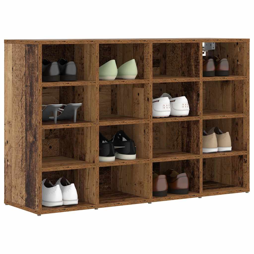 Sko skab 103 x 30 x 67 cm Konstrueret træ Gammelt træ
