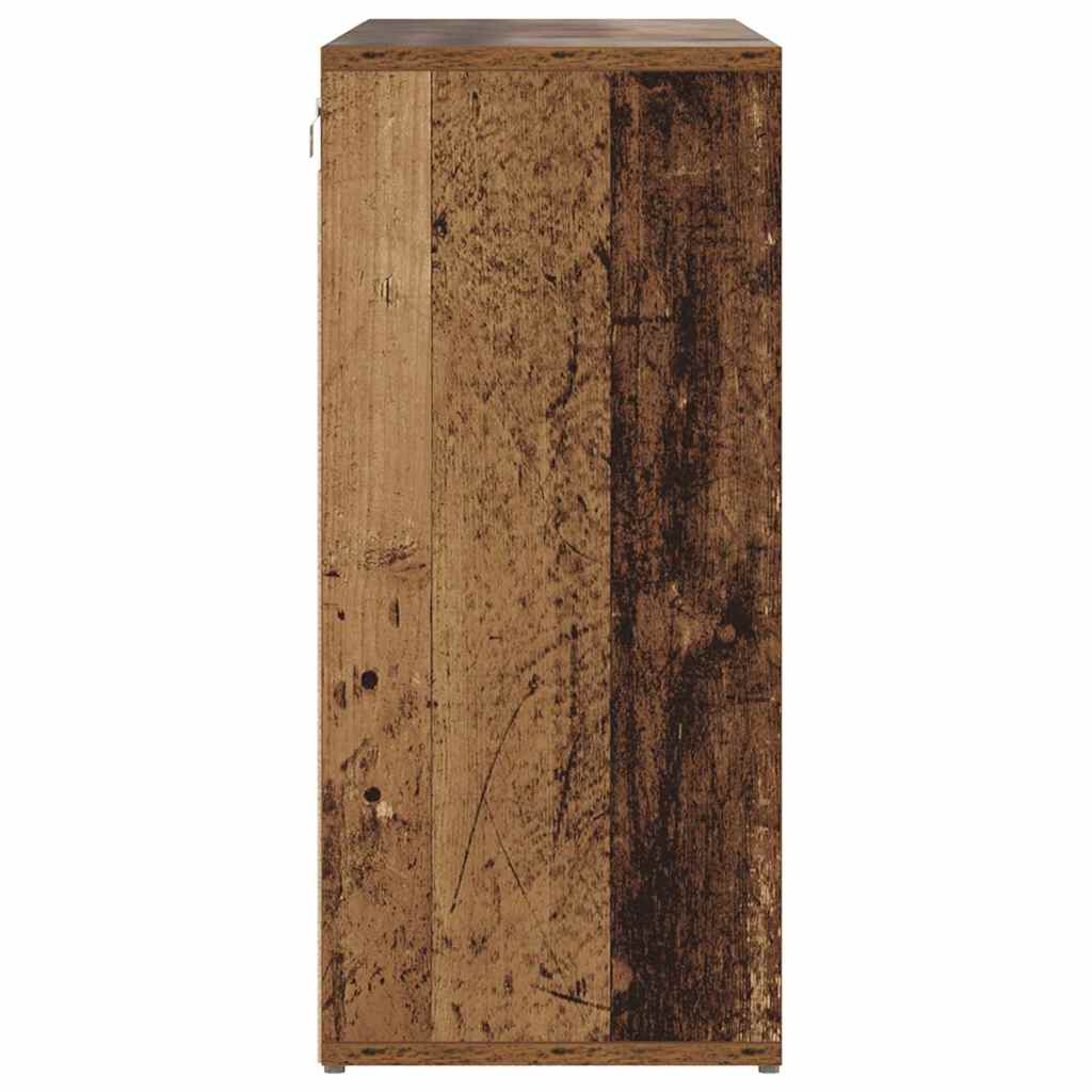 Sko skab 103 x 30 x 67 cm Konstrueret træ Gammelt træ