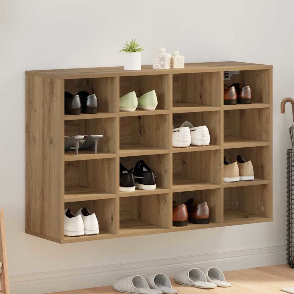 Sko skab 103 x 30 x 67 cm Konstrueret træ Artisan-eg