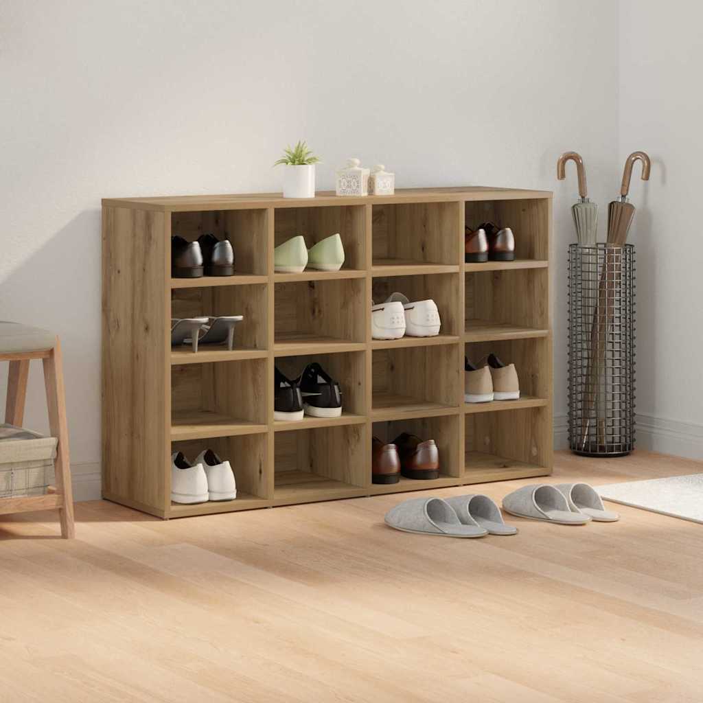 Sko skab 103 x 30 x 67 cm Konstrueret træ Artisan-eg