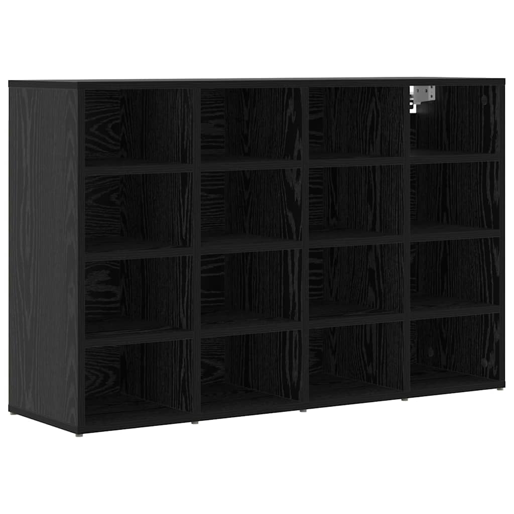 Sko skab 103 x 30 x 67 cm Konstrueret træ Sort eg