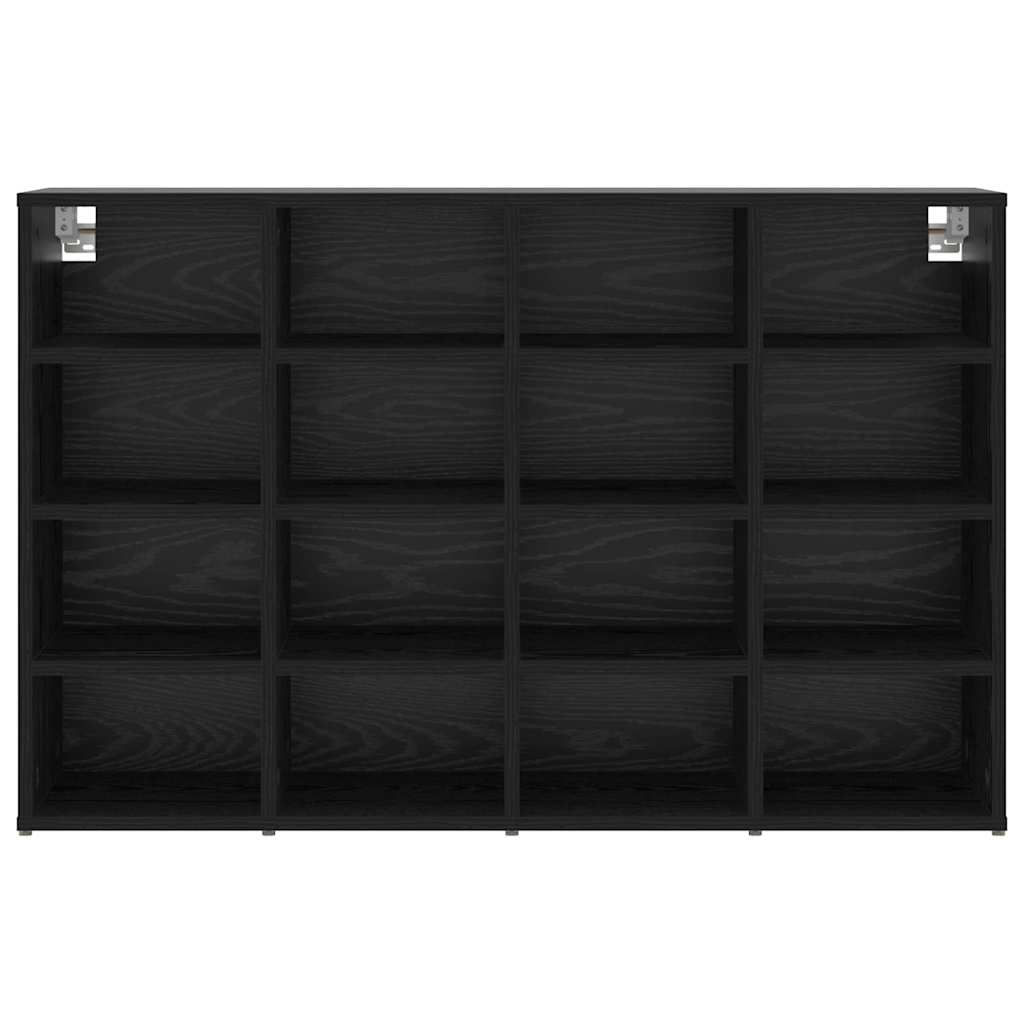 Sko skab 103 x 30 x 67 cm Konstrueret træ Sort eg