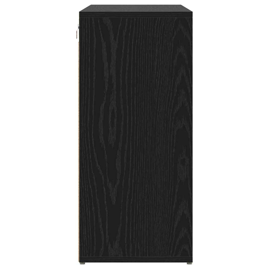 Sko skab 103 x 30 x 67 cm Konstrueret træ Sort eg