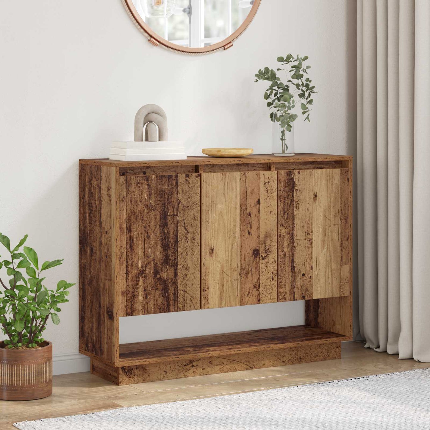 Sideboard Gammelt træ 97 x 29 x 75 cm Konstrueret træ