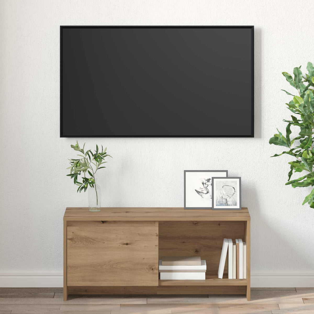 TV-møbelsæt 90 x 35 x 40 cm Artisan Egetræ Konstrueret træ