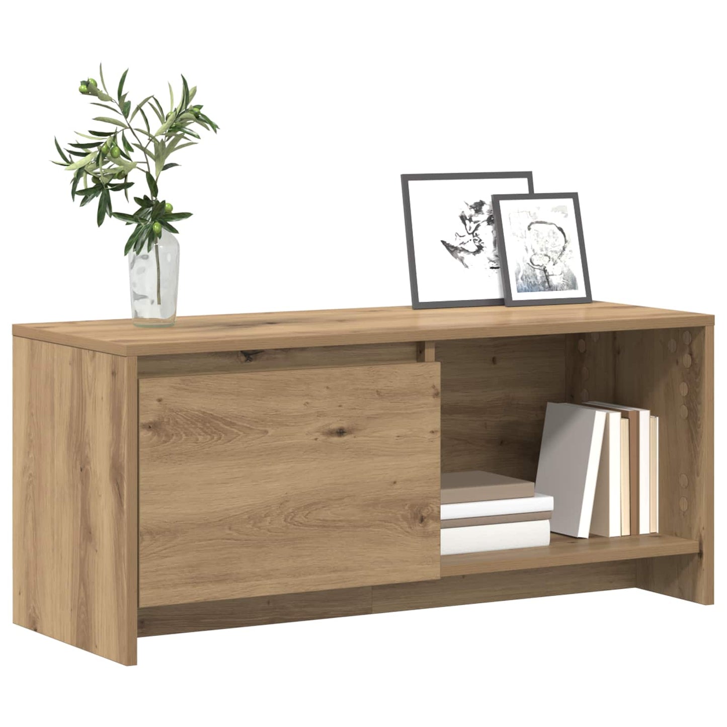 TV-møbelsæt 90 x 35 x 40 cm Artisan Egetræ Konstrueret træ