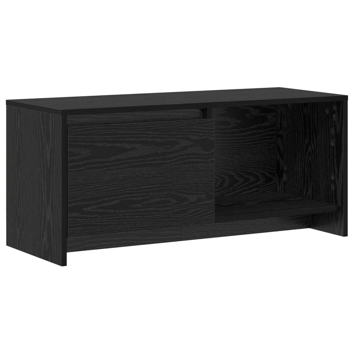 TV-møbelsæt 90 x 35 x 40 cm Sort eg Konstrueret træ