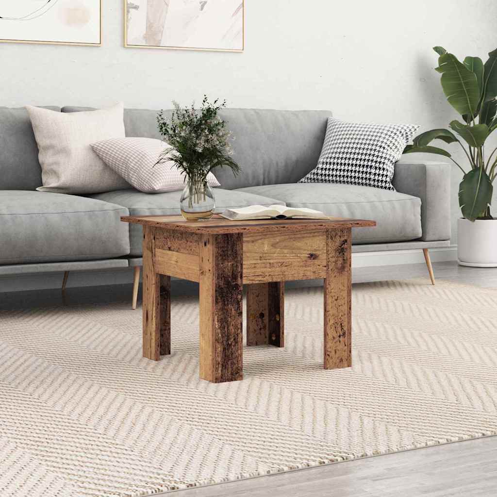 Sofabord Gammelt træ 55 x 55 x 42 cm Konstrueret træ