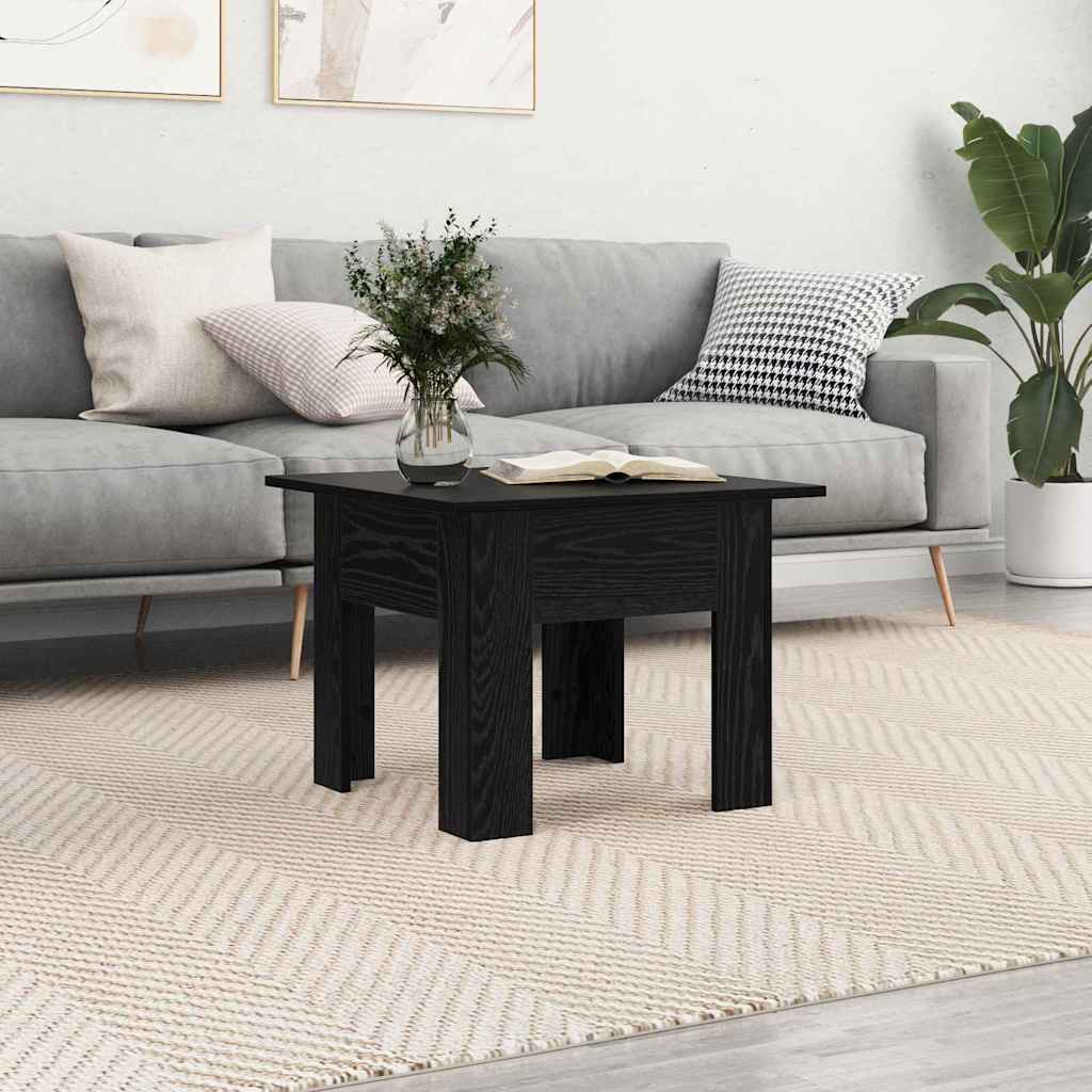 Sofabord Sort eg 55 x 55 x 42 cm Konstrueret træ