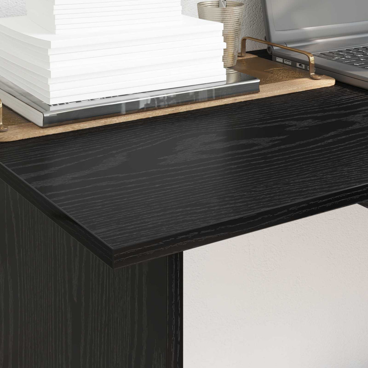 Bord Sort eg 100 x 50 x 76 cm Konstrueret træ