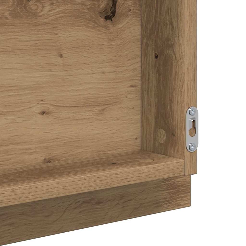 LED badeværelsesspejl Artisan Egetræ 40 x 37 x 8.5 cm