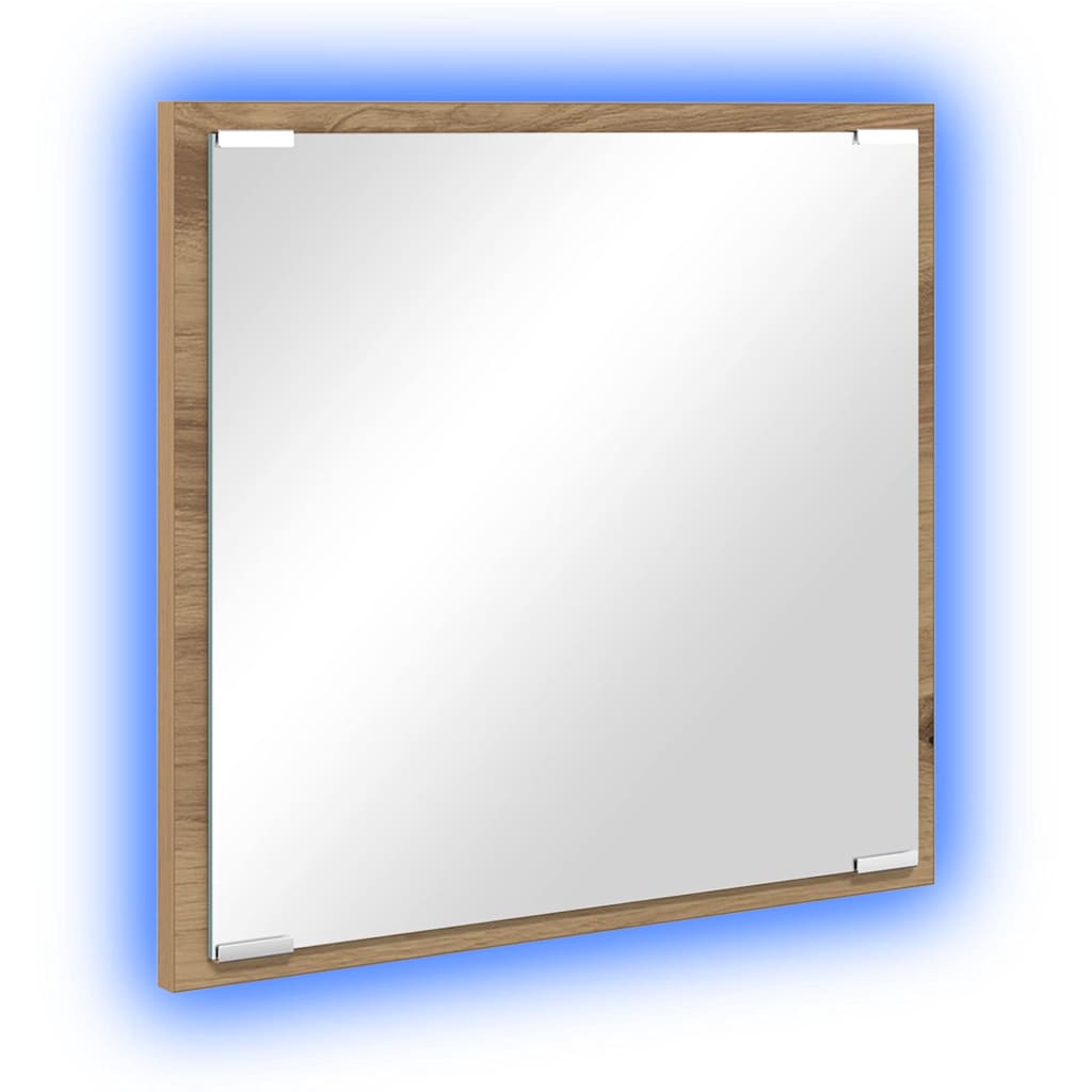 LED badeværelsesspejl Artisan Egetræ 40 x 37 x 8.5 cm