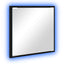 LED badeværelsesspejl Sort eg 40 x 37 x 8.5 cm Konstrueret træ
