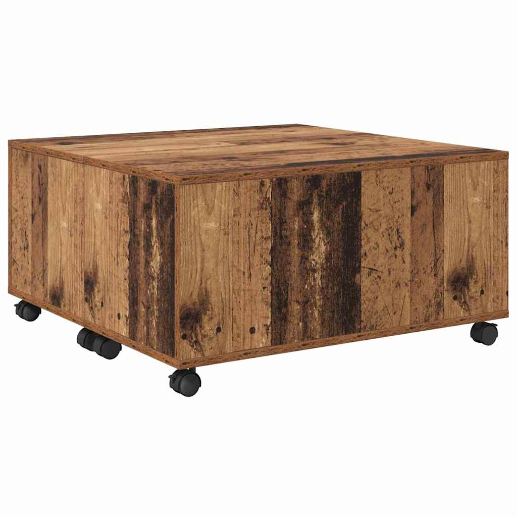 Sofabord Gammelt træ 75 x 75 x 38 cm Konstrueret træ