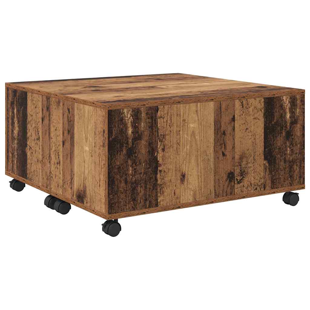Sofabord Gammelt træ 75 x 75 x 38 cm Konstrueret træ