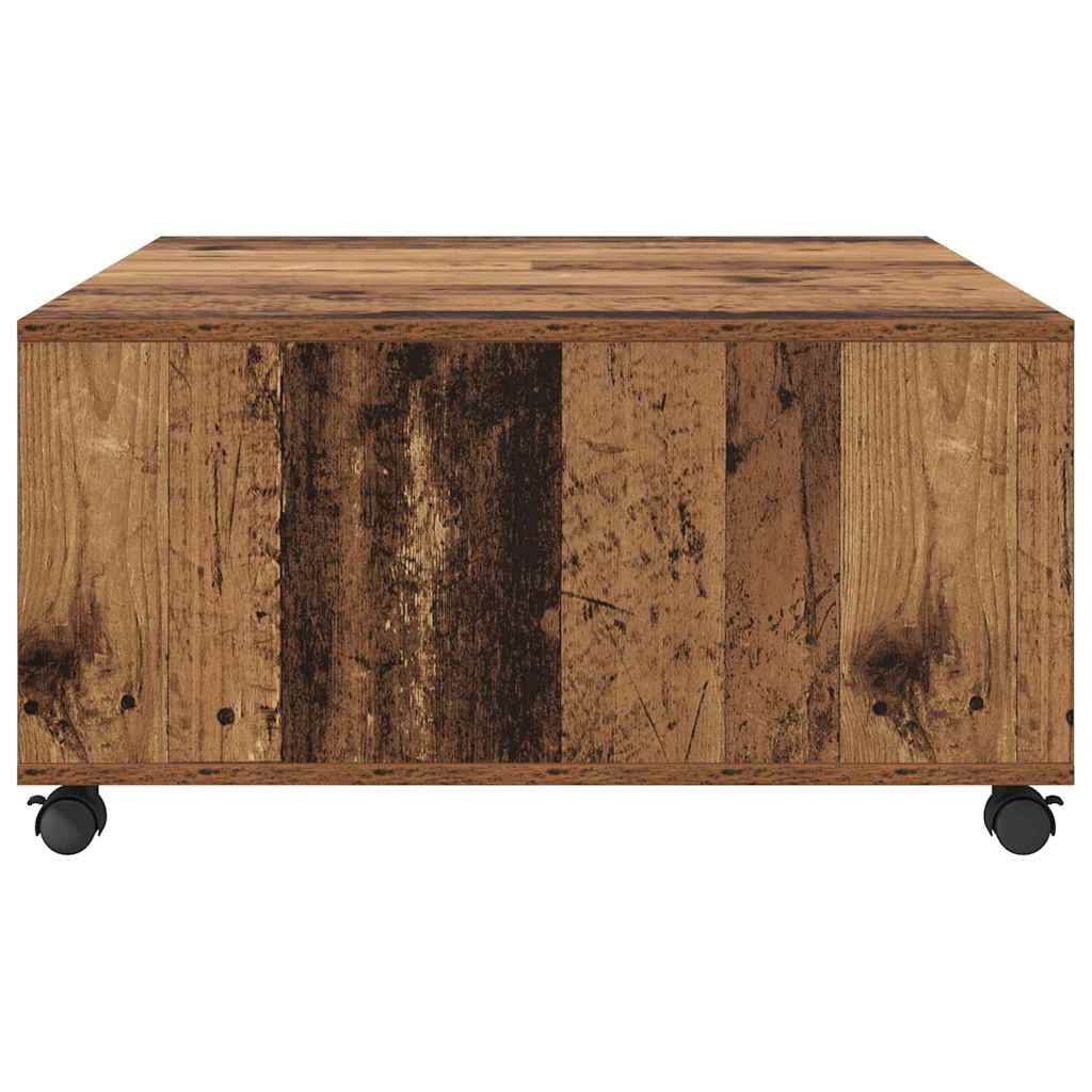 Sofabord Gammelt træ 75 x 75 x 38 cm Konstrueret træ