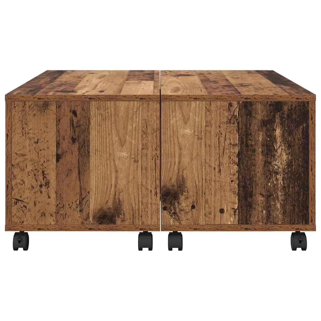 Sofabord Gammelt træ 75 x 75 x 38 cm Konstrueret træ