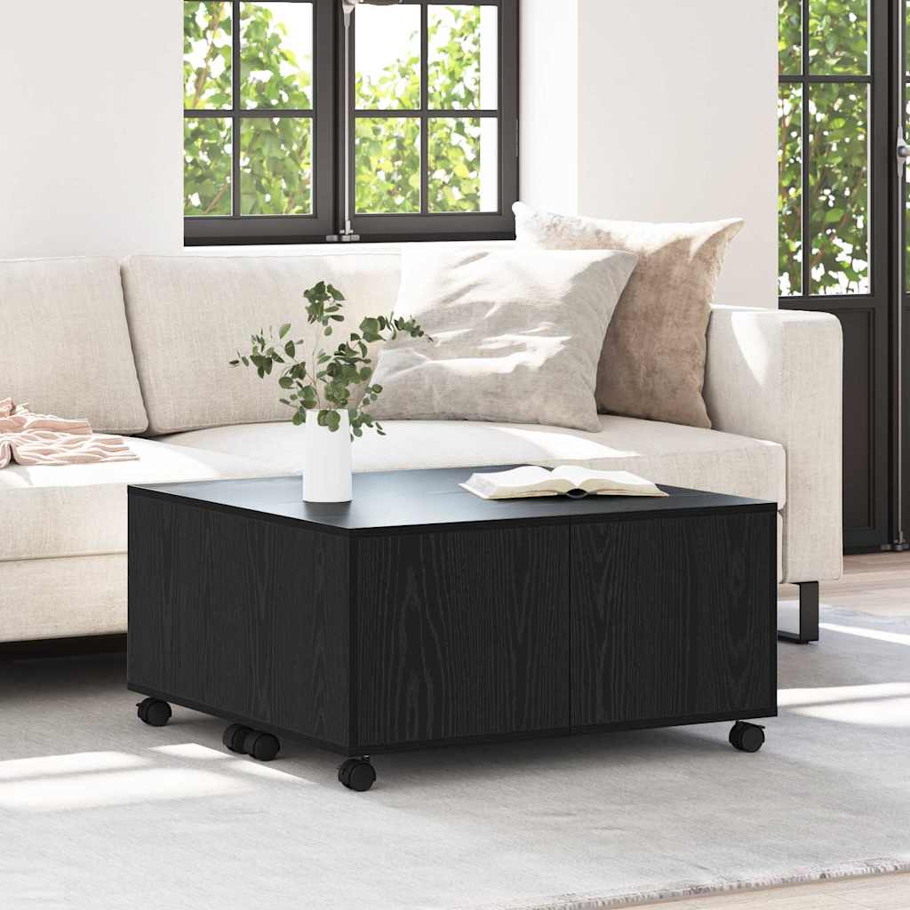 Sofabord Sort eg 75 x 75 x 38 cm Konstrueret træ