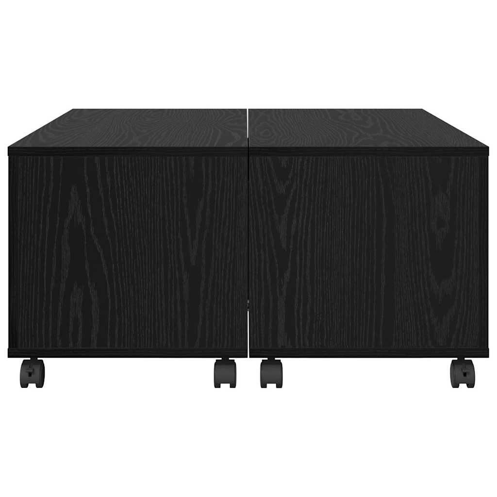 Sofabord Sort eg 75 x 75 x 38 cm Konstrueret træ