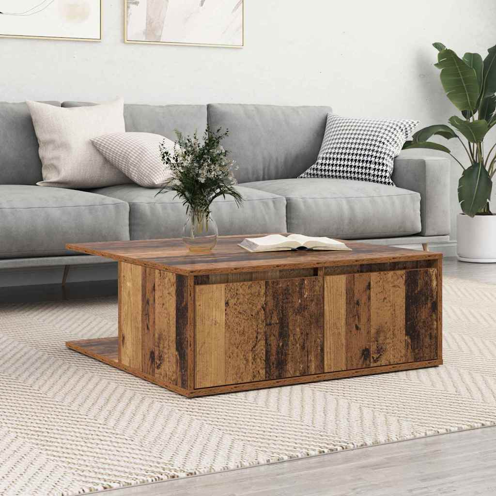 Sofabord Gammelt træ 80 x 80 x 31.5 cm Konstrueret træ