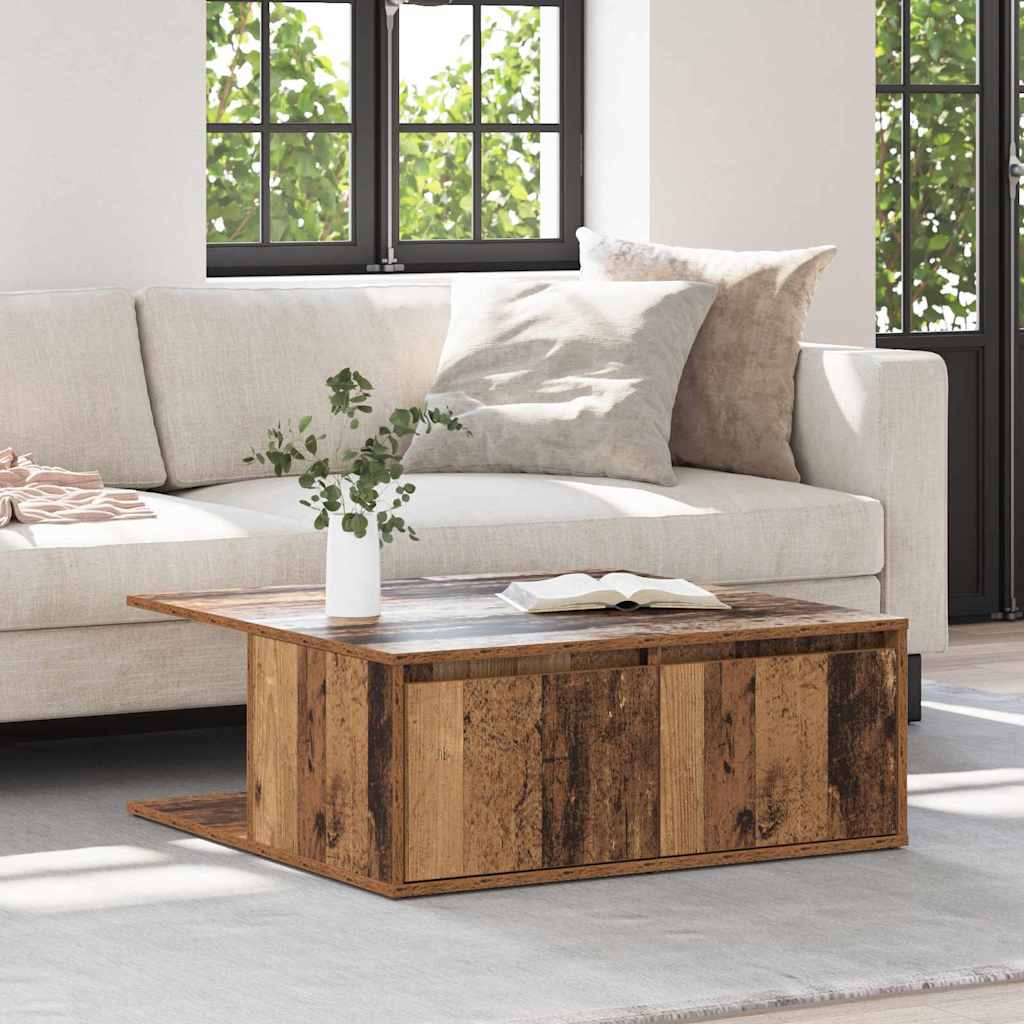 Sofabord Gammelt træ 80 x 80 x 31.5 cm Konstrueret træ