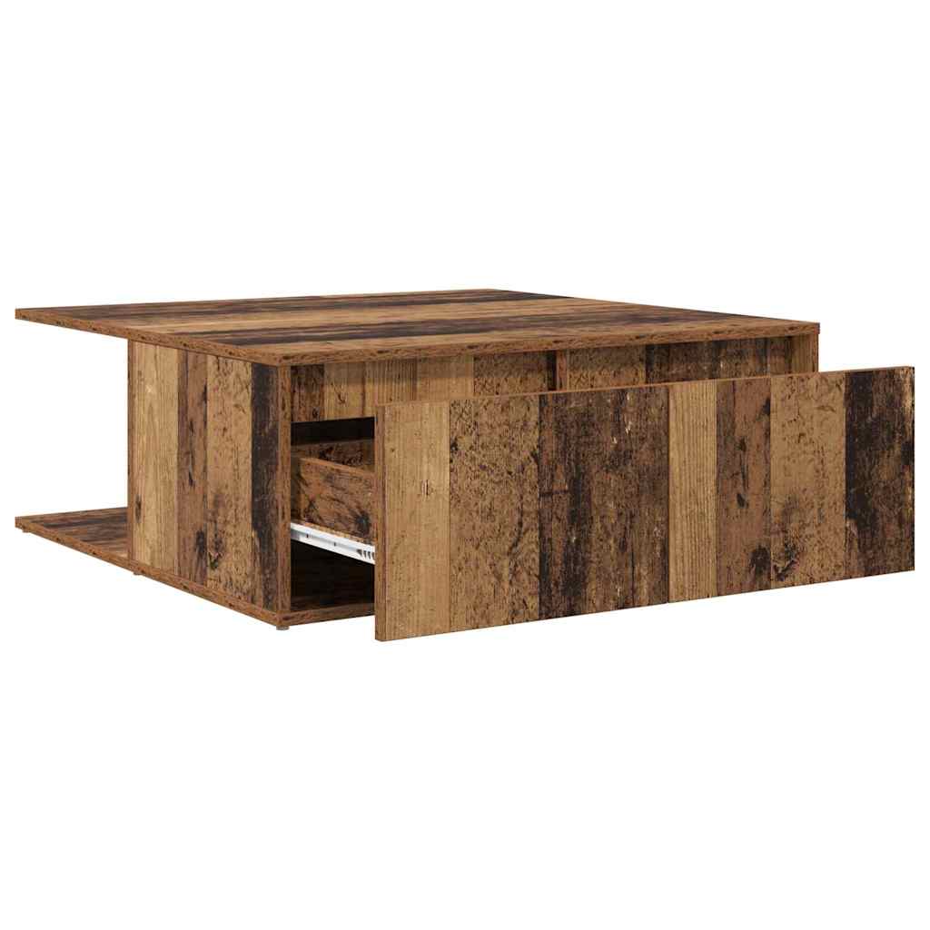 Sofabord Gammelt træ 80 x 80 x 31.5 cm Konstrueret træ