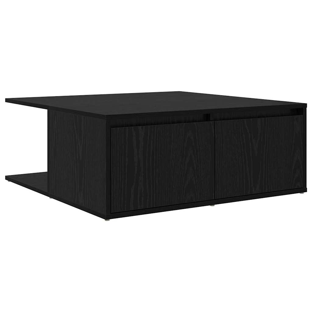 Sofabord Sort eg 80 x 80 x 31.5 cm Konstrueret træ