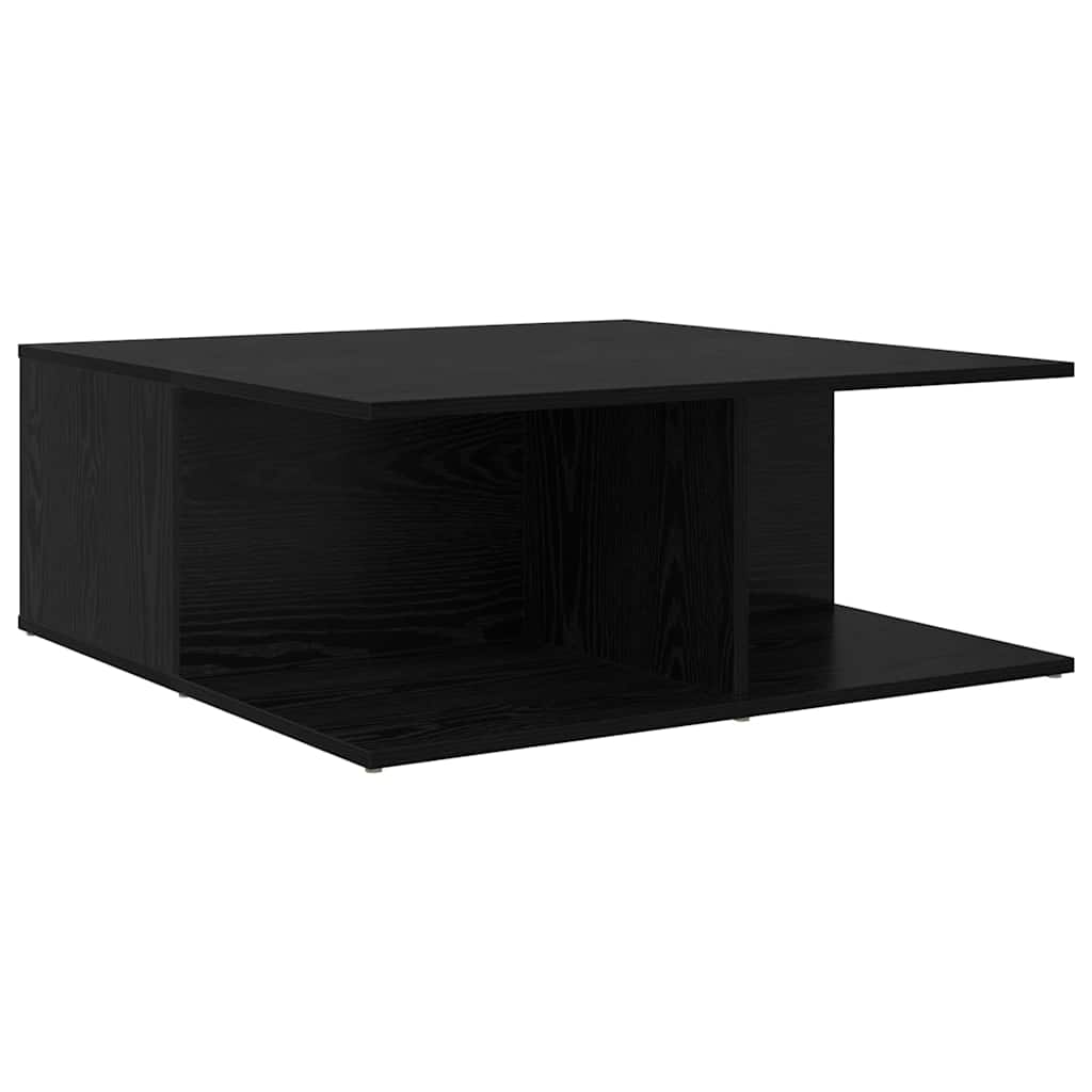 Sofabord Sort eg 80 x 80 x 31.5 cm Konstrueret træ
