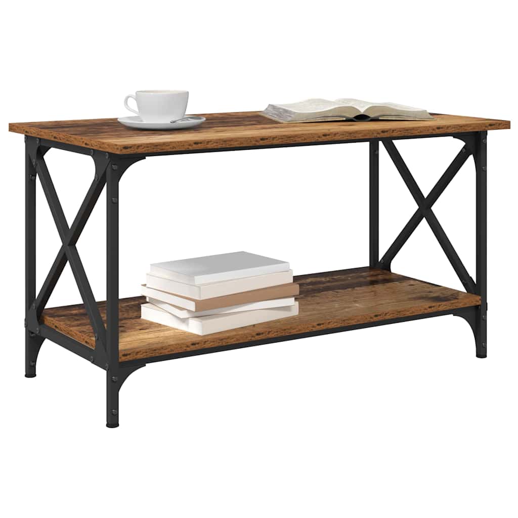 Sofabord Gammelt træ 80 x 45 x 45.5 cm Konstrueret træ