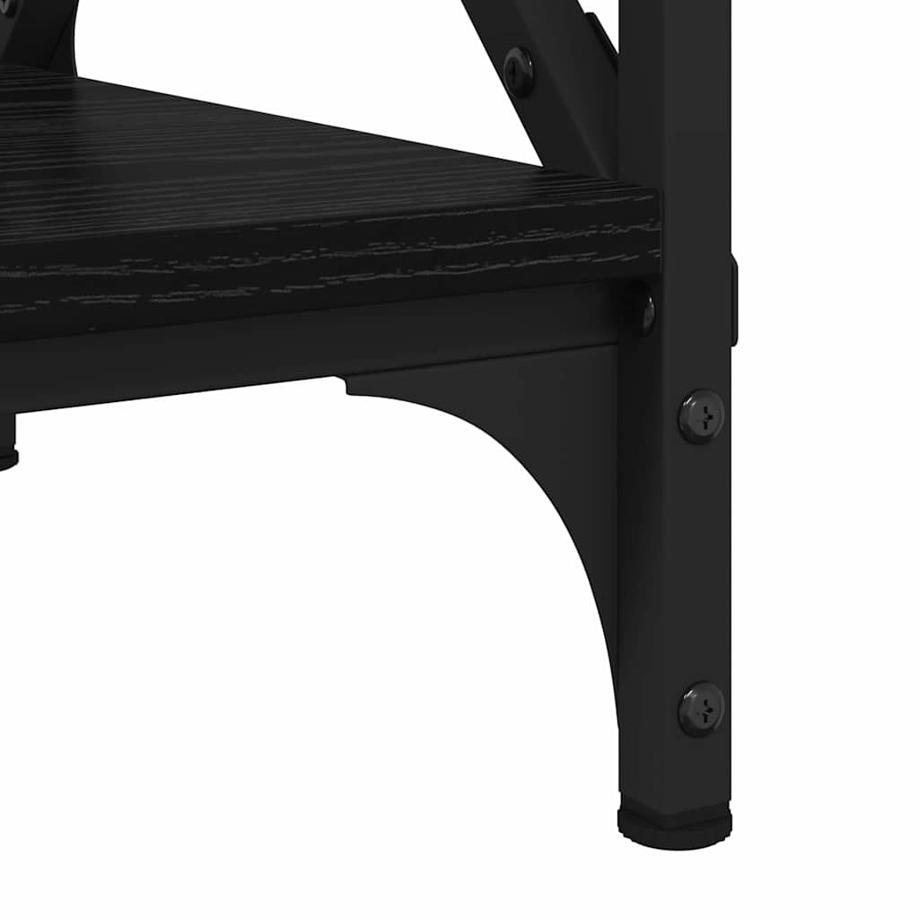 Sidebord Sort eg 55 x 38 x 45 cm Konstrueret træ