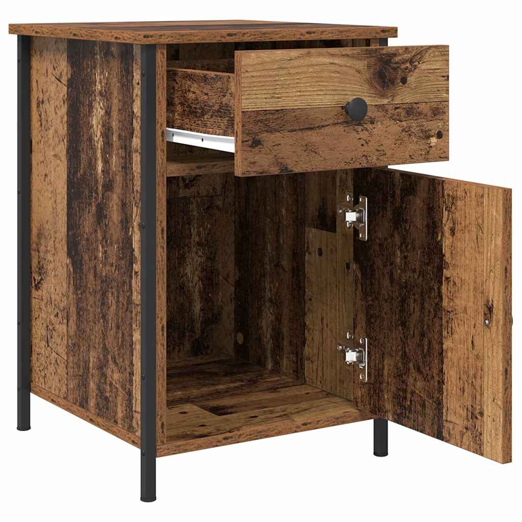 Natskab 2 stk. Gammelt træ 40 x 42 x 60 cm Konstrueret træ