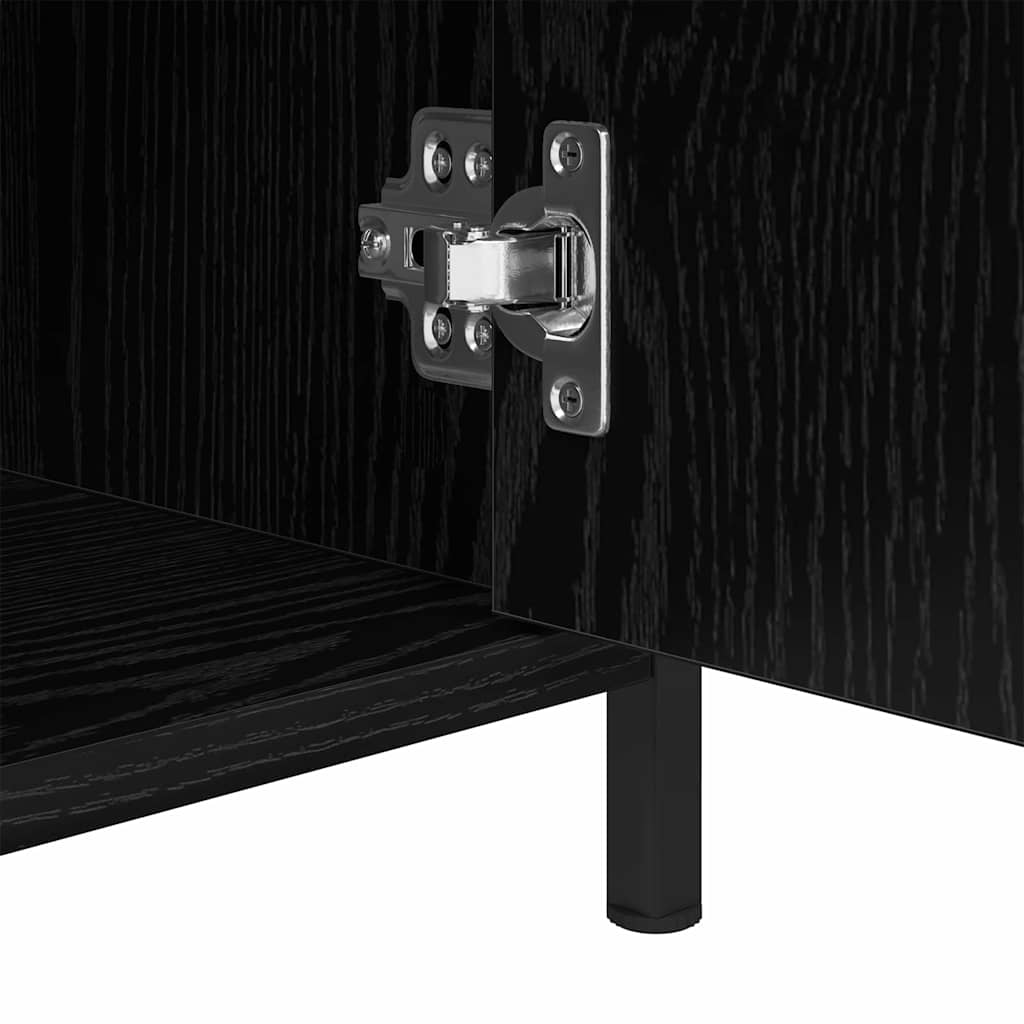 Natskab 2 stk. Sort eg 40 x 42 x 60 cm Konstrueret træ