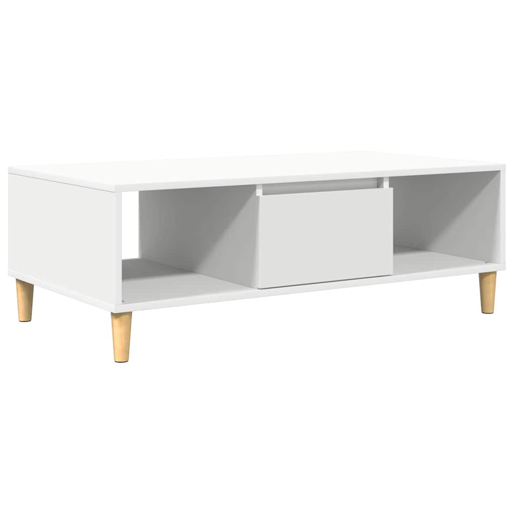 Sofabord Hvid 102 x 55 x 35 cm Konstrueret træ