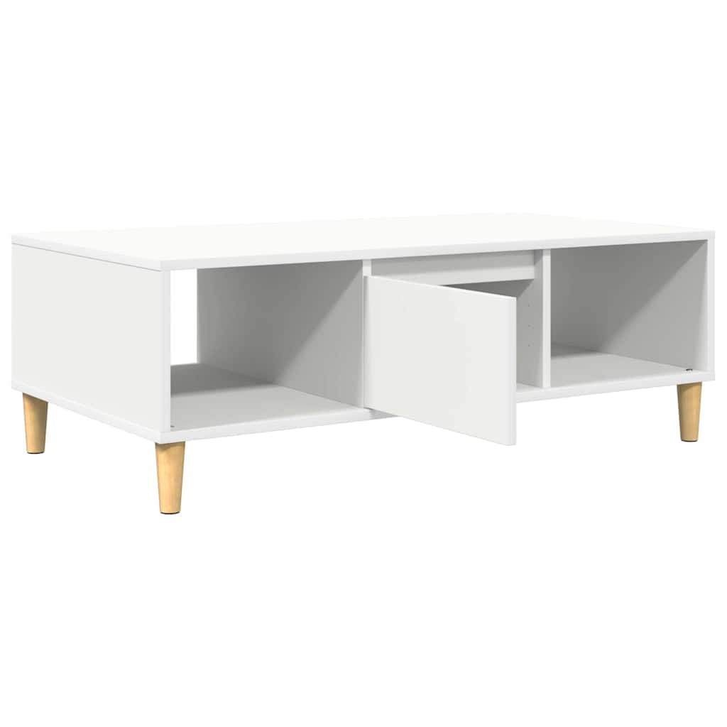 Sofabord Hvid 102 x 55 x 35 cm Konstrueret træ