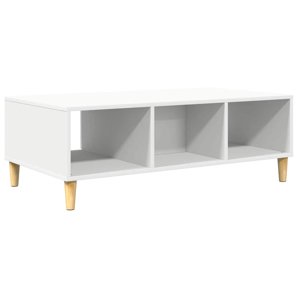 Sofabord Hvid 102 x 55 x 35 cm Konstrueret træ