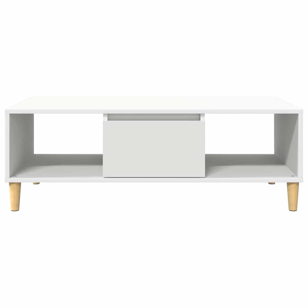 Sofabord Hvid 102 x 55 x 35 cm Konstrueret træ