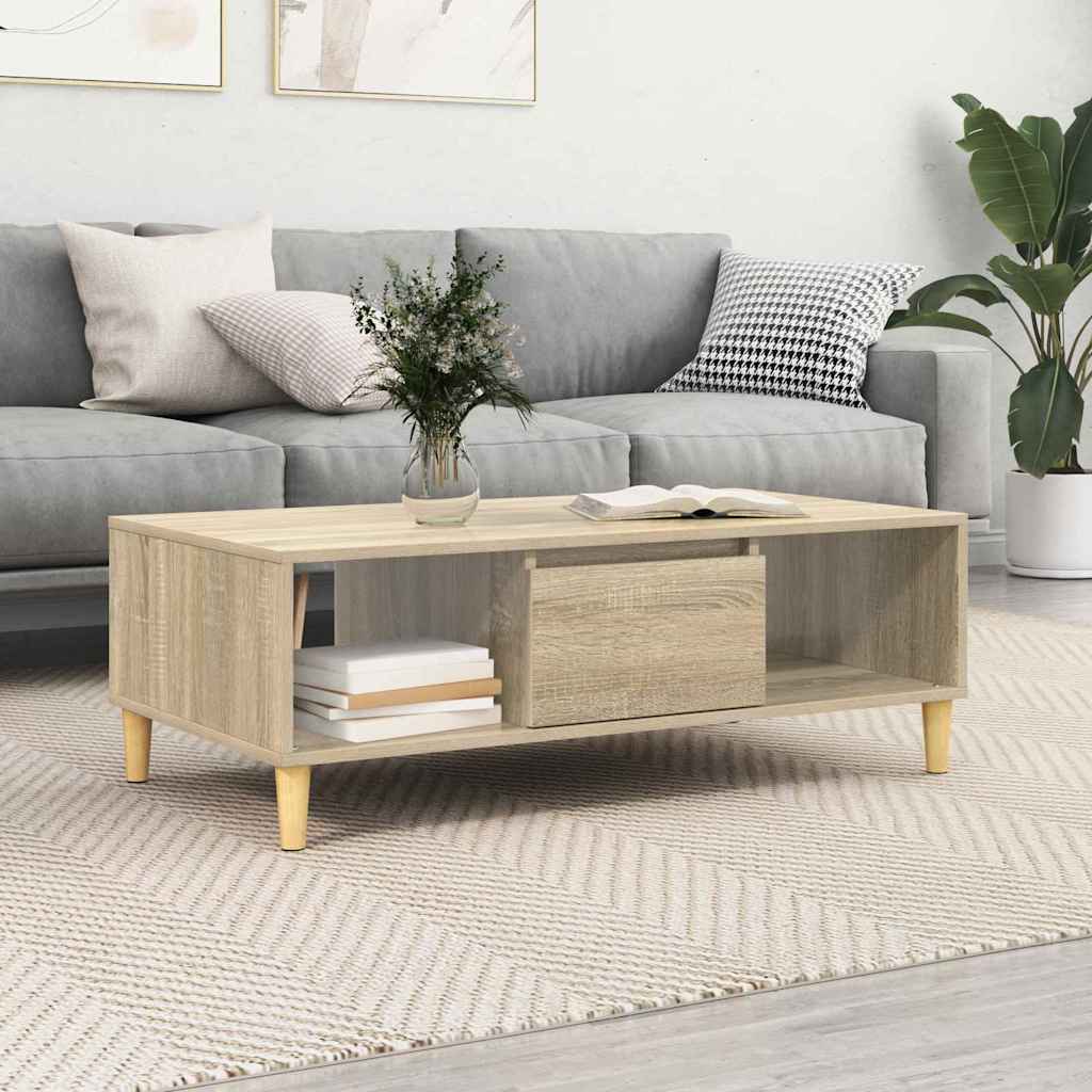 Sofabord Sonoma eg 102 x 55 x 35 cm Konstrueret træ